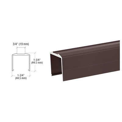 CRL Bronze Bottom Rail for Pickets 241" Long