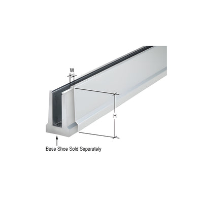 CRL Satin Anodized Cladding for B5T Series Tapered Base Shoe