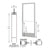 CRL-U.S. Aluminum Clear Anodized 250 Series Narrow Stile Active Leaf of Pair 3'0 x 7'0 Center Hung for OHCC w/Standard Push Bars Complete Door Std. Lock & 9-1/2" Bottom Rail