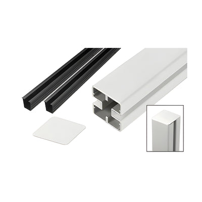 CRL Sky White Heavy-Duty Windscreen Post Kit - 48"