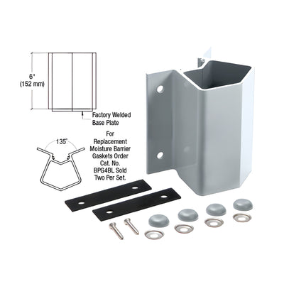 CRL Mill Outside 135 Degree Fascia Mounted Bracket