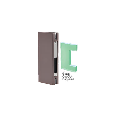 CRL Dark Bronze 4" x 10" Custom Keeper for Center Locks with Deadlocks