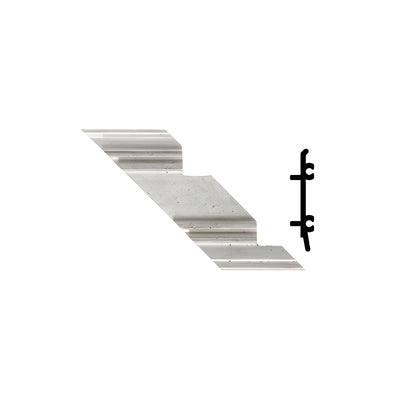 CRL-U.S. Aluminum Left Hand 90º Inside Corner Anchor Clip with Screws- 4/Pk