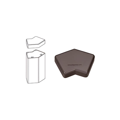 CRL Matte Bronze 100 Series 135 Degree Post Cap
