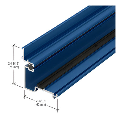 CRL-U.S. Aluminum Custom Paint Door Jamb Pressure Bar, Thermally Improved - 24'-2"
