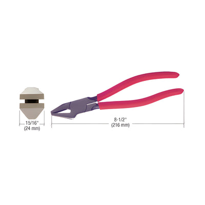 CRL 8-1/2" Steel Drop Jaw Glass Pliers