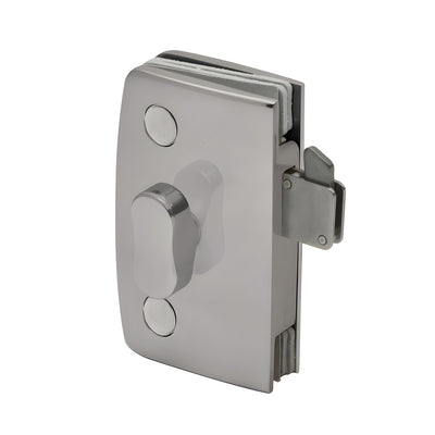 CRL Brushed Nickel Sliding Glass Door Lock with Indicator for 5/16" to 1/2" Glass