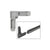 CRL Gray 1/4" Square Cut Screen Frame Corners