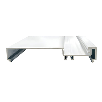 CRL-U.S. Aluminum 6" Male Split Mullion, White Kynar® Paint- 24'-2"