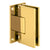 CRL Brass Victoria Series Wall Mount Full Back Plate Hinge