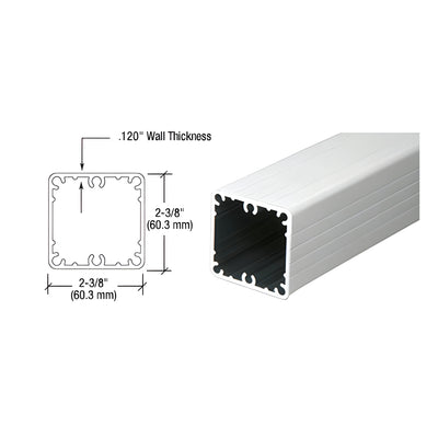 CRL Silver Metallic 100 Series 36" Fascia Mount Post Only