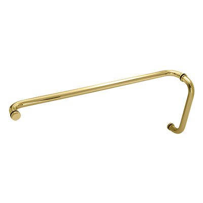 CRL Brass 12" x 28" Back-to-Back Straight Combination Push and Pull Handle Set