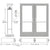 CRL-U.S. Aluminum Clear Anodized Custom Pair Series 550 Wide Stile Geared Hinge Entrance Doors for Surface Mount Door Closers