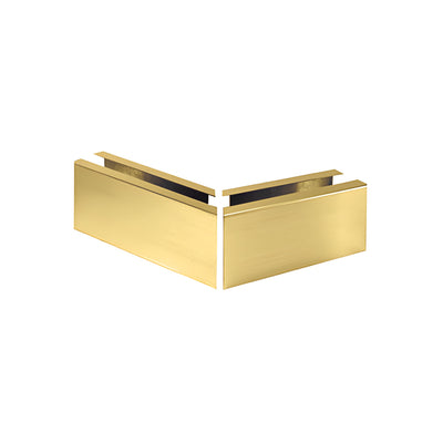 CRL Satin Brass 12" Mitered 135 Degree Corner Cladding for L68S Series Laminated Square Base Shoe