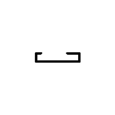 CRL-U.S. Aluminum White KYNAR® Paint 3/8" x 1-3/4" Snap-on Molding - 21'-2"