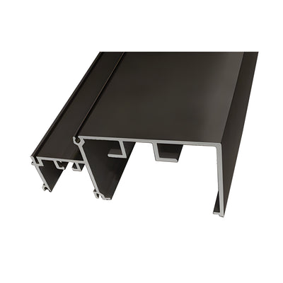 CRL-U.S. Aluminum Horizontal - 24'-2", Dark Bronze/Black Anodized Class 1