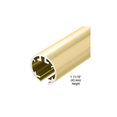 CRL Polished Brass 60" Hydroslide Sliding Shower Door Upper Track