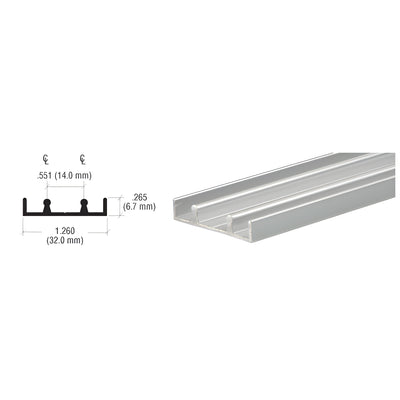 CRL Satin Anodized Aluminum Lower Track Extrusion