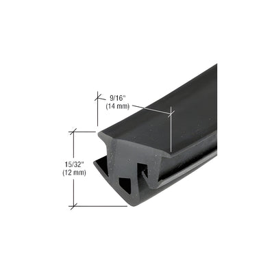 CRL-U.S. Aluminum Black 9/16" EPDM Storefront Gasket - 250'