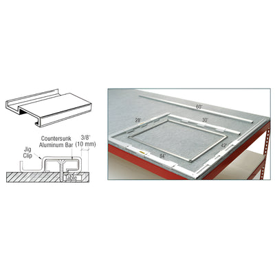 CRL 3/4" Screen Table Jig Clips - 4