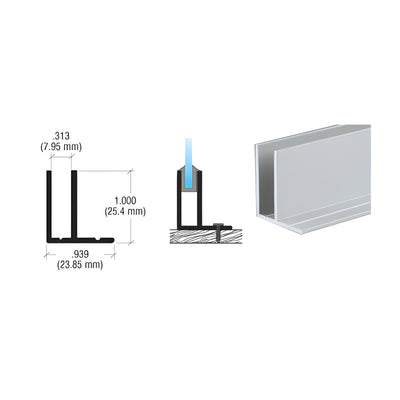 CRL Satin Anodized Fixed Glass Frame