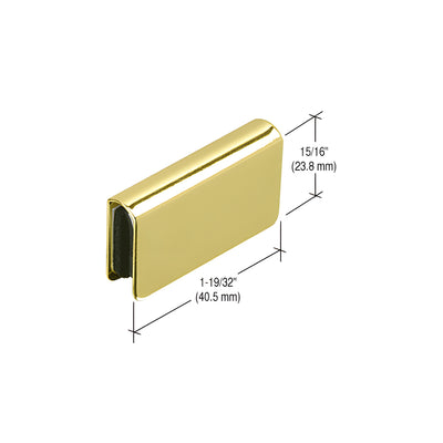 CRL Brass Rectangular Strike Plate