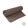 A roll of bronze-colored vinyl-coated fiberglass solar screen mesh.