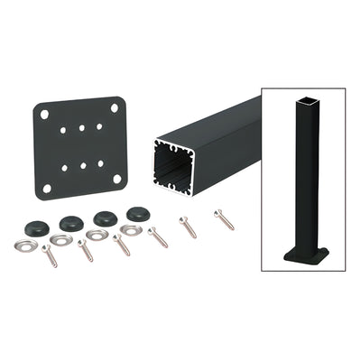CRL Matte Black 200, 300, 350, and 400 Series 36" Surface Mount Post Kit