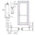 CRL-U.S. Aluminum White KYNAR® Paint Custom Single Series 800 Durafront Medium Stile Offset Pivot Entrance Door for Surface Mount Door Closer