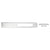 CRL Polished Stainless Strike Faceplate for use with DH410 and DT410 Series Center Locks
