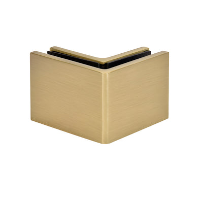 CRL Brushed Bronze Zero 90° Wall & Glass Mount Clamp