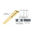 CRL Satin Brass 4" One Pocket Sided Door Header Custom Length