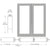 CRL-U.S. Aluminum Clear Anodized Custom Size Blank Pair 550 Wide Center Stile Entrance Doors - No Prep