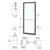 CRL-U.S. Aluminum Bronze Black Anodized 250 Series Narrow Stile Active Leaf of Pair 3'0 x 7'0 Offset Hung with Geared Hinged Complete Door Std. MS Lock & Bottom Rail