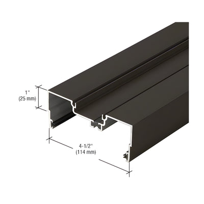 CRL-U.S. Aluminum Bronze Black Anodized Male Expansion Mullion, Thermally Improved - 24'-2"