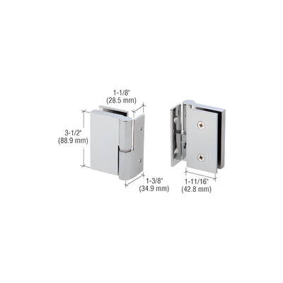CRL 316 Brushed Stainless Single Acting Left Hand Wall-to-Glass Gate Hinge