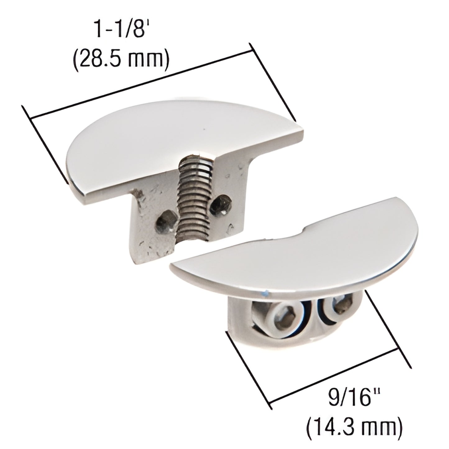 CRL Brushed Stainless Steel Drill-Thru Shelf Support Bracket