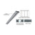 CRL Brushed Stainless 4" Header With Glazing Pocket Only Custom Length