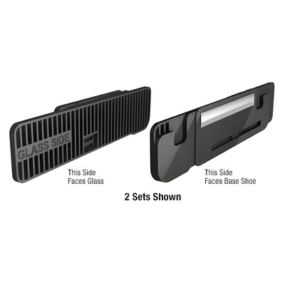 CRL TAPER-LOC XA Black Taper Set for Laminated Glass Hardware