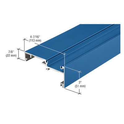 CRL-U.S. Aluminum Custom KYNAR® Paint Inside Glaze Horizontal Mullion - 24'-2"