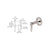 CRL Chrome Plated Hanger Pipe Base Fittings for Cable Display System