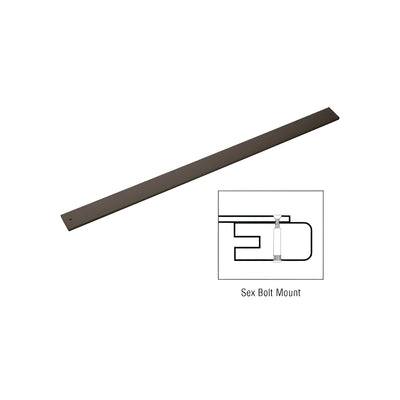 CRL 48" Bronze Anodized Extruded Aluminum Door Bumper Bars