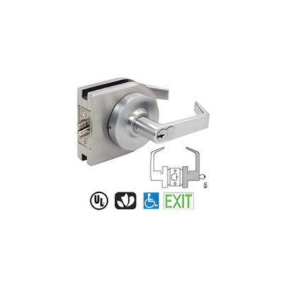 CRL Brushed Stainless Grade 1 Lever Lock Housing - 7-PIN SFIC Storeroom