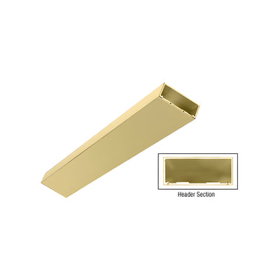 CRL Satin Brass 4-1/2" Header/Jamb With Flat Filler Custom Length