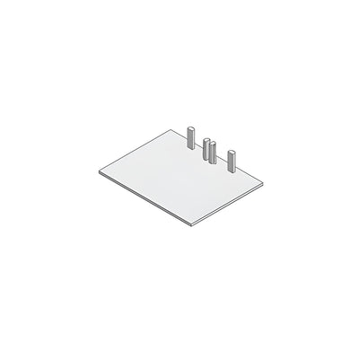 CRL-U.S. Aluminum Closure Plate for Vertical Mullion with 2" Triple Glazing- 50/Pk