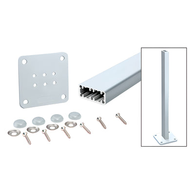CRL Sky White Trim-Line 36" Surface Mount Post Kit
