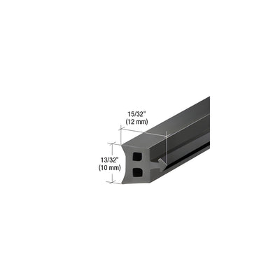 CRL-U.S. Aluminum Black 15/32" Silicone Rubber Curtainwall Spacer Gasket - 250'