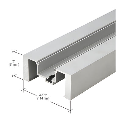 CRL-U.S. Aluminum Clear Anodized Heavy-Duty Vertical Mullion, Thermally Improved - 14'-6"