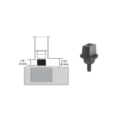 Dormakaba® 5/16" Clearance, 3º Right Hand Offset Tapered Type Spindle