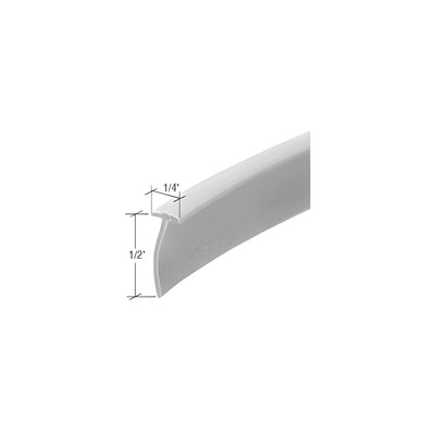 CRL Gray 1/4" x 1/2" Storm Door Sweep 37" Long